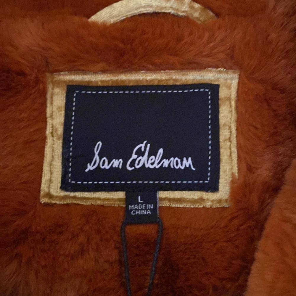 NWT Sam Edelman Rust Color Faux Fur - Picture 2 of 8